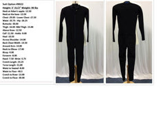 Measurements – Vertical Suits